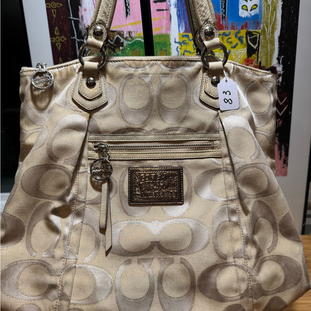Coach Poppy Signature Glam Handbag